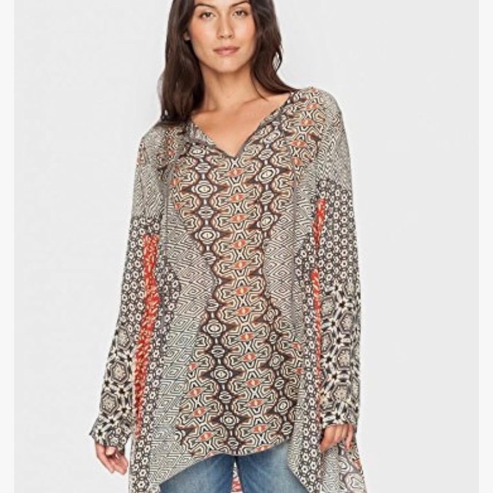 Johnny Was women’s breeland neck tie top size small